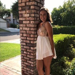 Beautiful white and gold dress